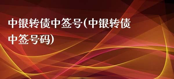 中银转债中签号(中银转债中签号码)_https://www.cyfs-sh.com_研究报告_第1张