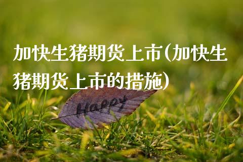 加快生猪期货上市(加快生猪期货上市的措施)_https://www.cyfs-sh.com_未分类_第1张